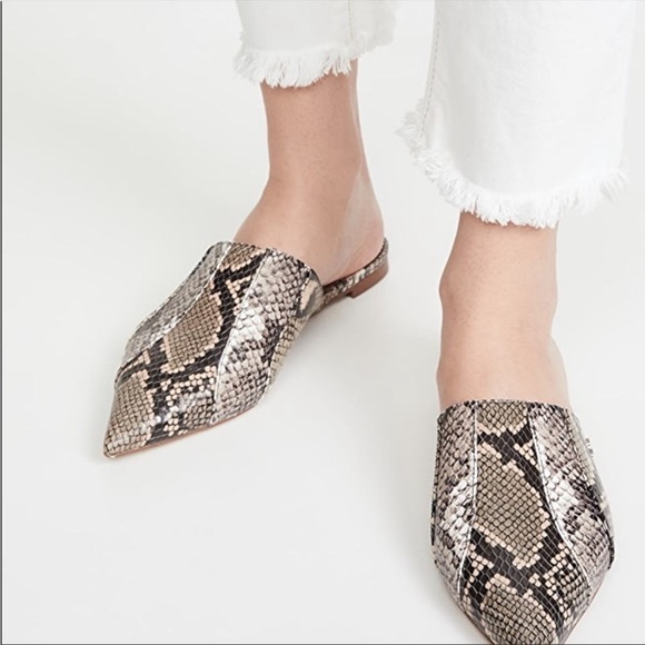 Sam Edelman Serena Snakeskin Slides - Picture 2 of 11